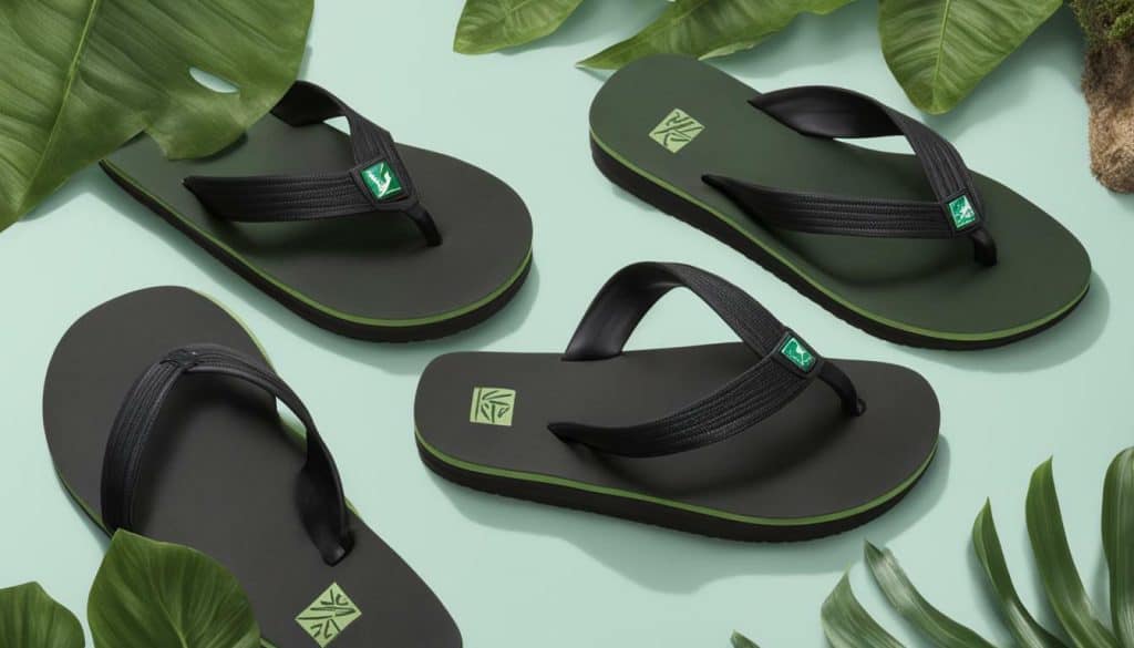 Eco-friendly Sanuk flip flops
