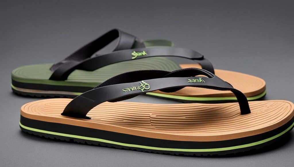 Sanuk flip flops for men and women