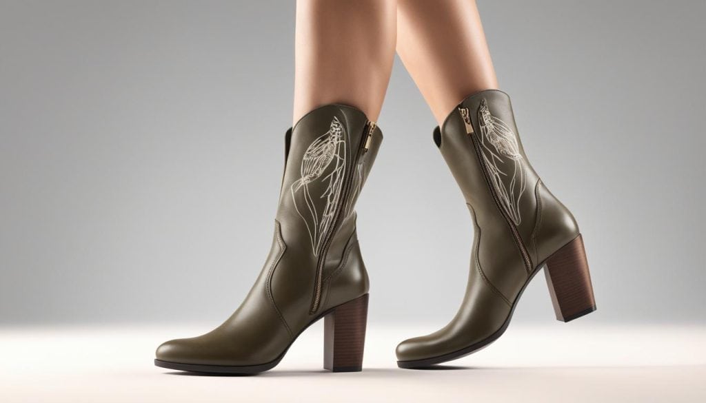 heel height and stability ankle boots with arch support