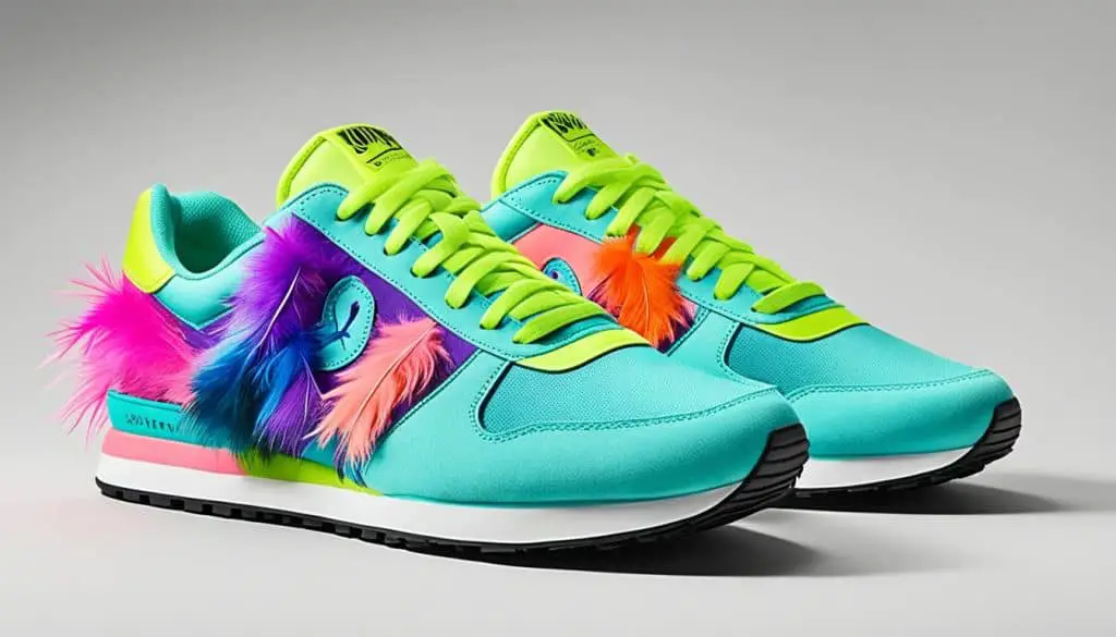 colorful pet-inspired sneakers