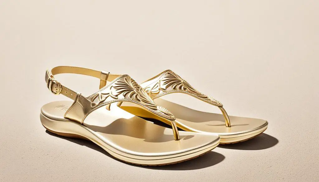 Vionic Palm Catalina Flip-Flop in Gold