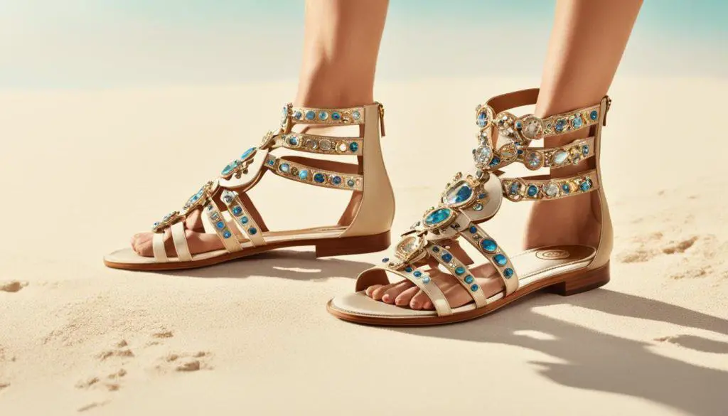 Tory Burch Sparkling Sands Gladiator Sandals