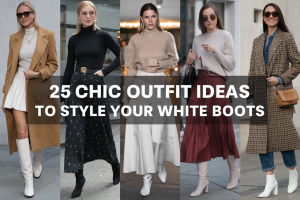 25 Chic Outfit Ideas to Style Your White Boots