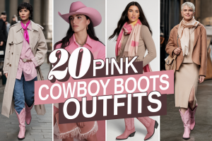 pink cowboy boots outfits