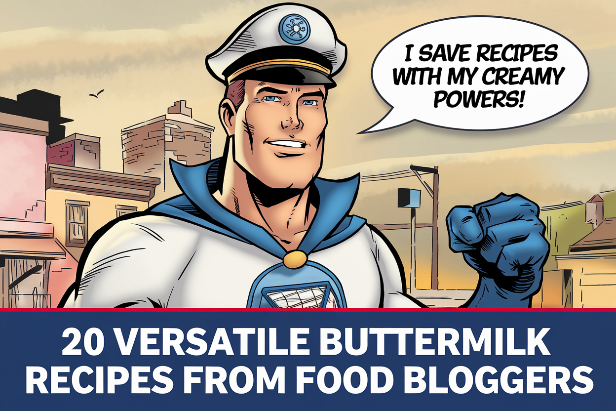 Captain Buttermilk – A fearless hero who saves dry pancakes and lifeless biscuits with his creamy powers.