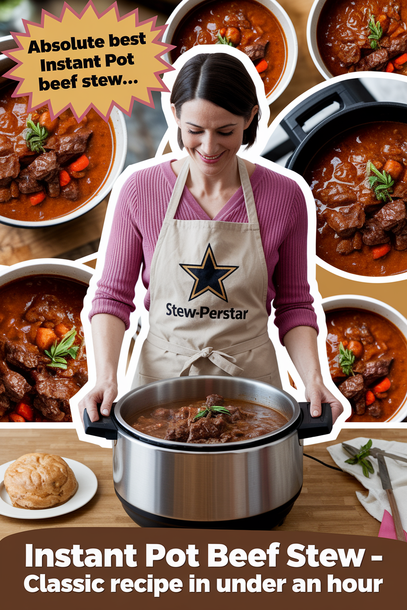 Instant Pot Beef Stew - Classic Recipe in Under an Hour