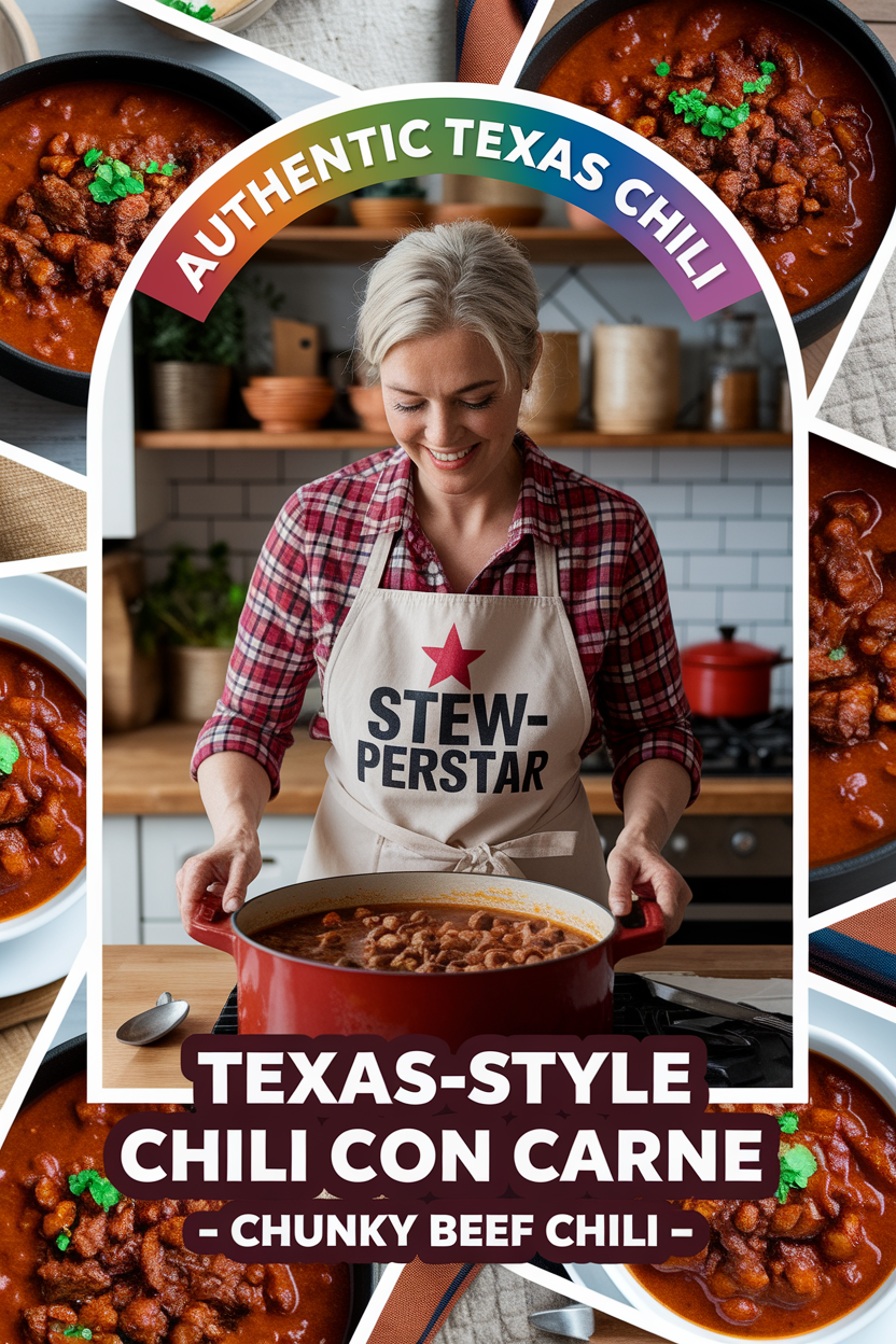 Texas-Style Chili con Carne - Chunky Beef Chili