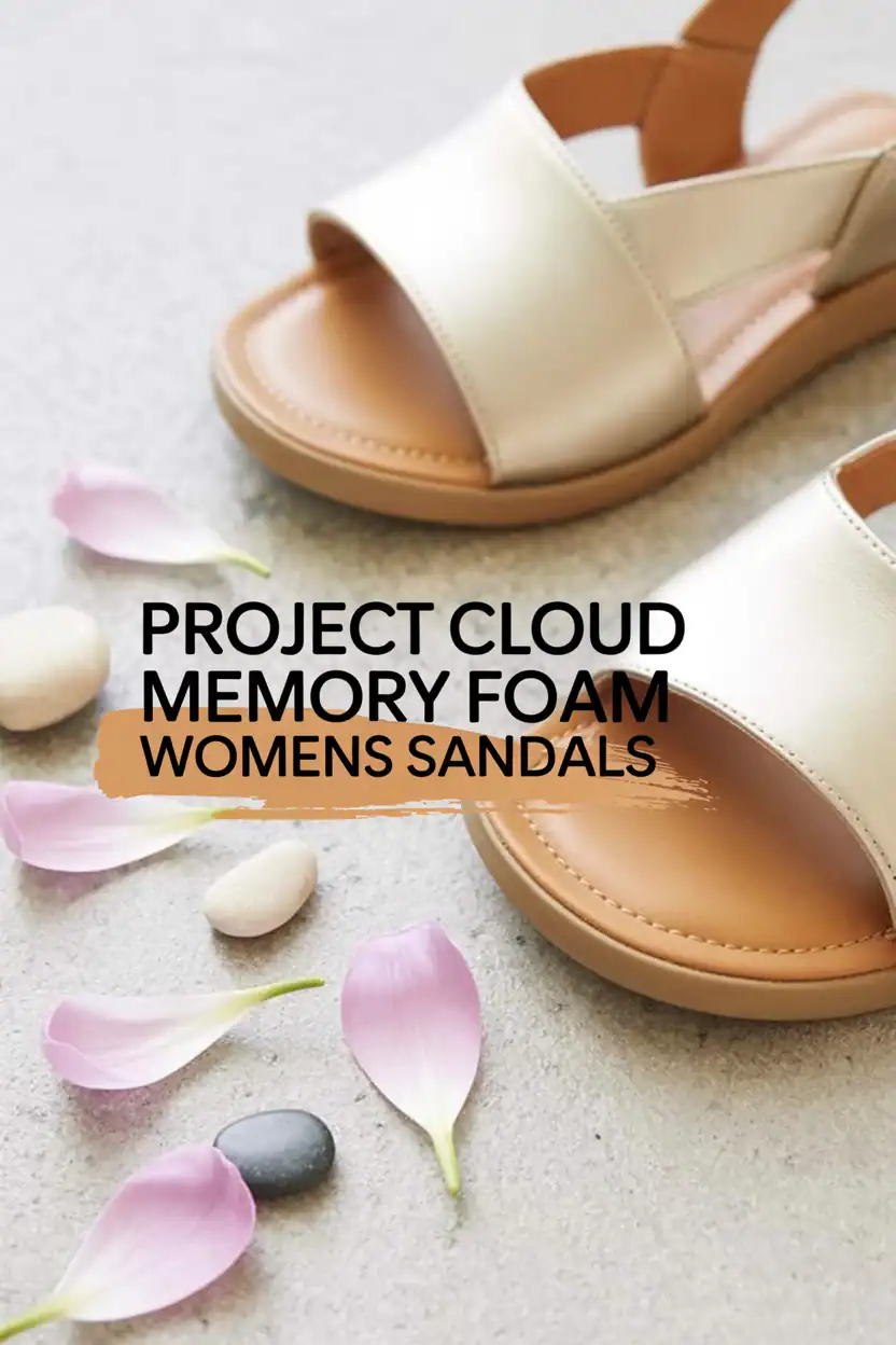 Project Cloud Memory Foam Slingback Womens Sandals