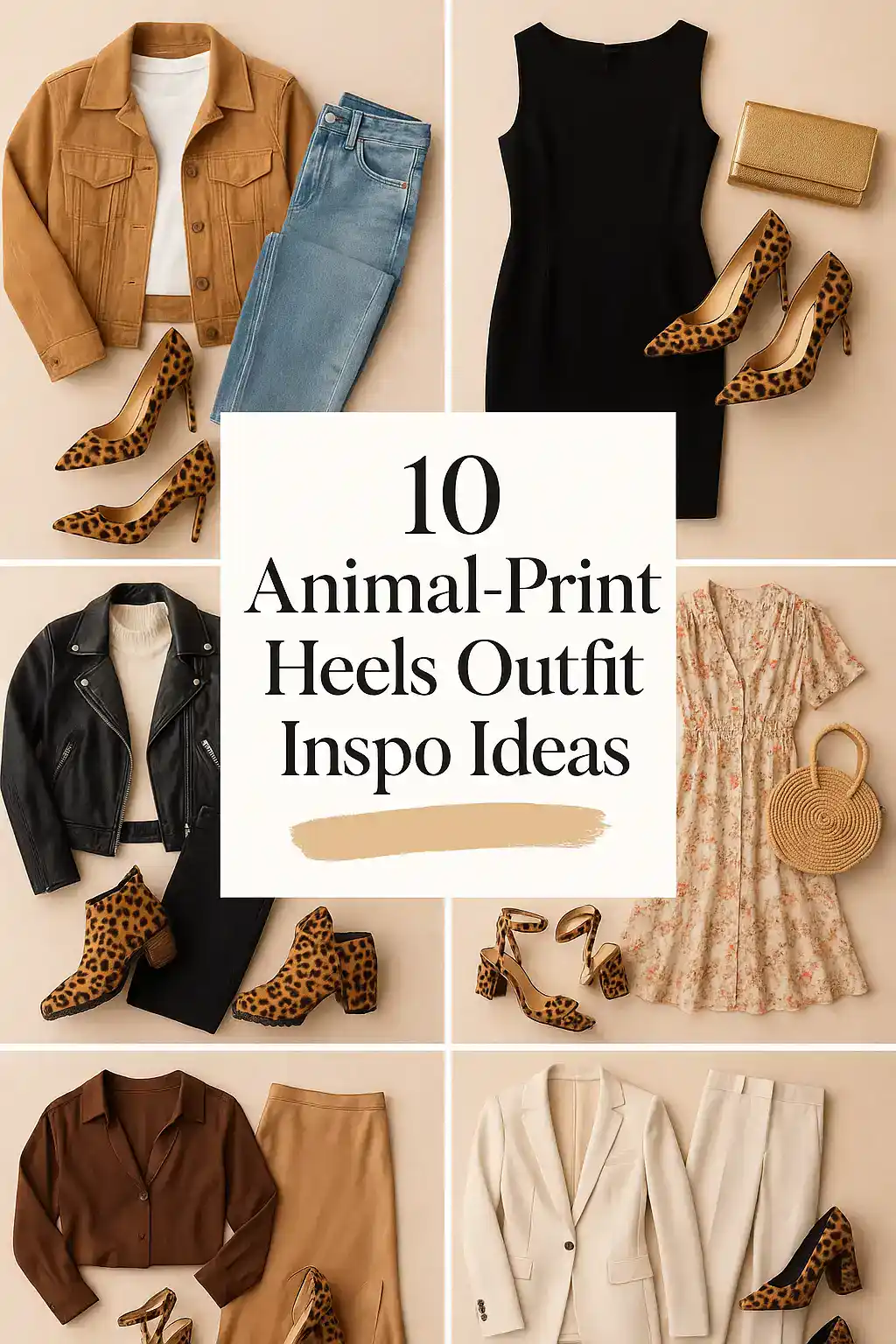 Animal-Print Heels Outfit