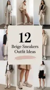 Beige Sneakers Outfit