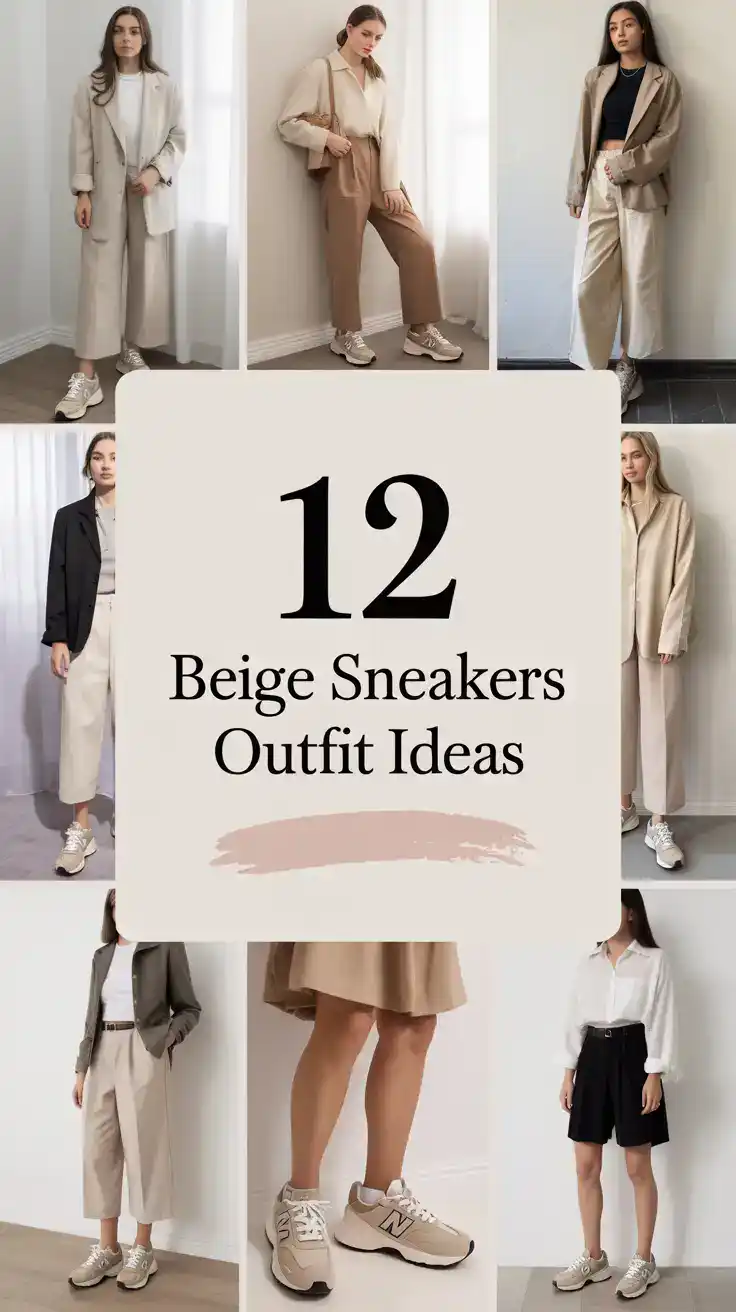 Beige Sneakers Outfit