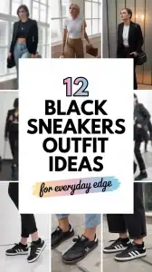Black Sneakers Outfit