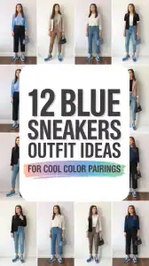Blue Sneakers Outfit