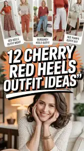 Cherry Red Heels Outfit