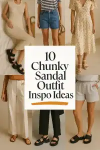 Chunky Sandal Outfit