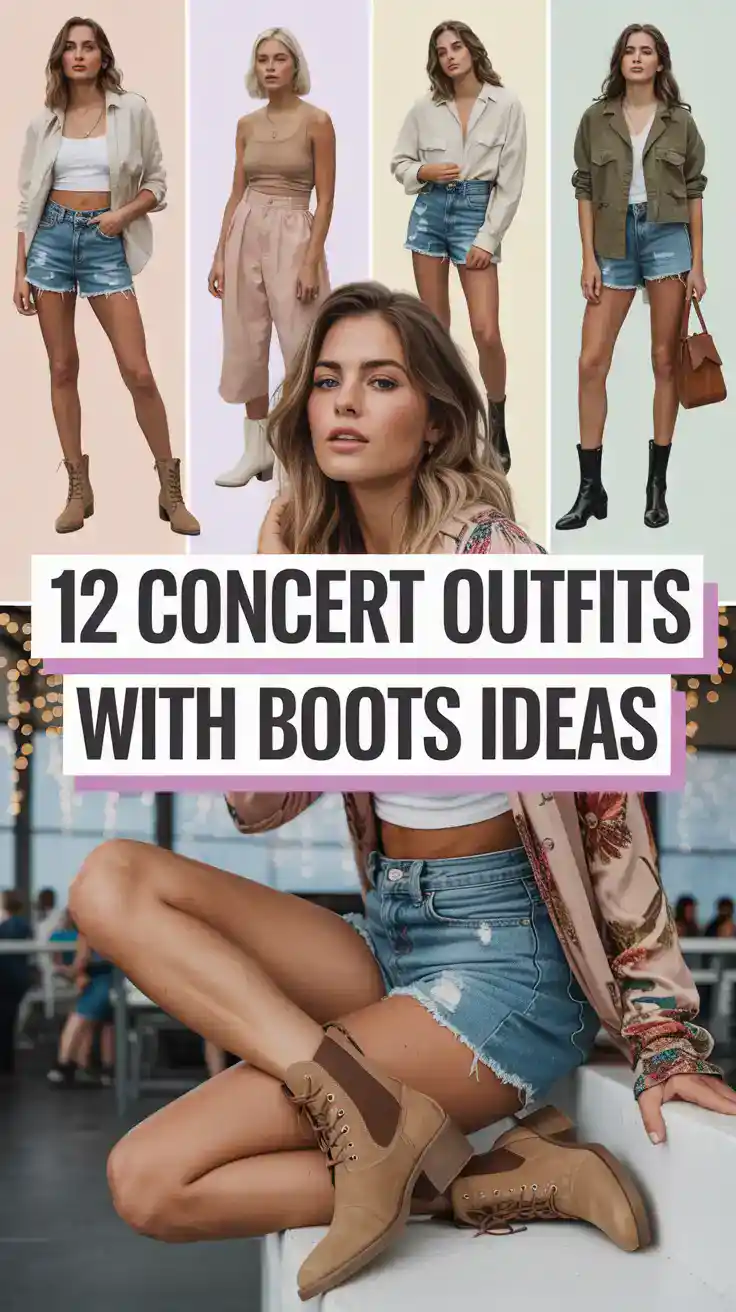 Concert Outfits With Boots