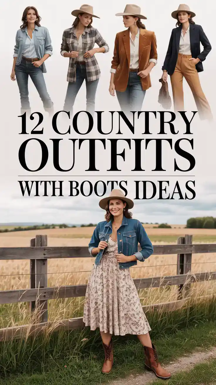 Country Outfits With Boots Ideas
