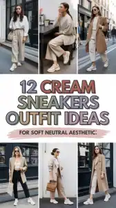 Cream Sneakers Outfit