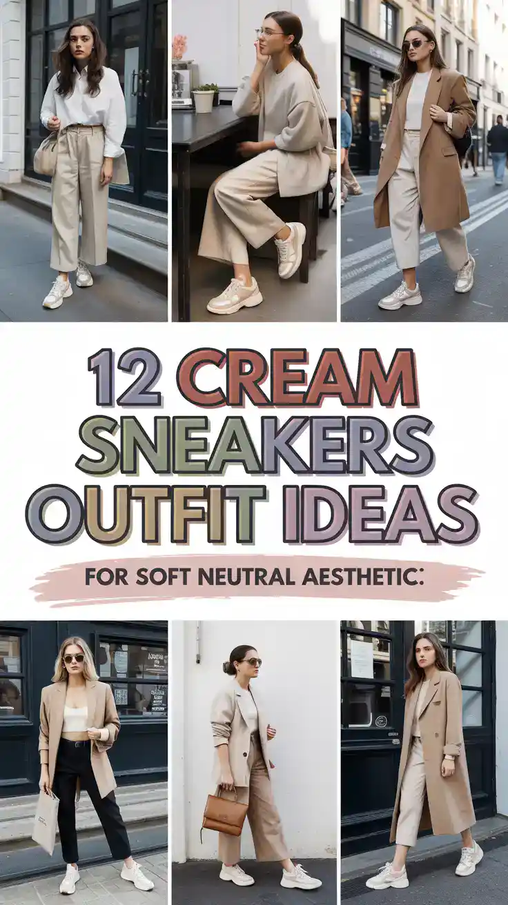 Cream Sneakers Outfit
