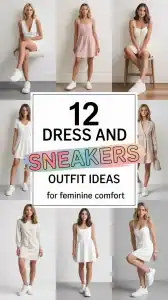 Dress and Sneakers Outfit