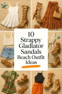 Gladiator Sandals Beach Outfit
