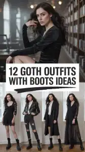 Goth Outfits With Boots