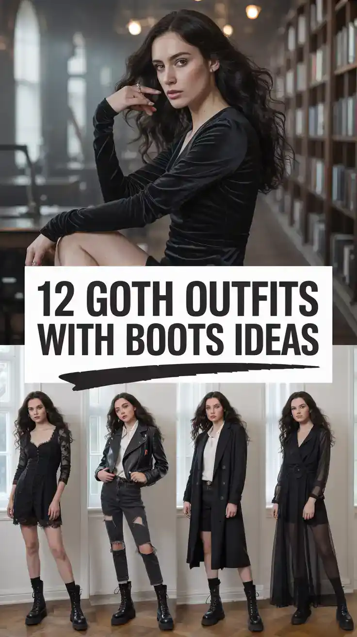 Goth Outfits With Boots
