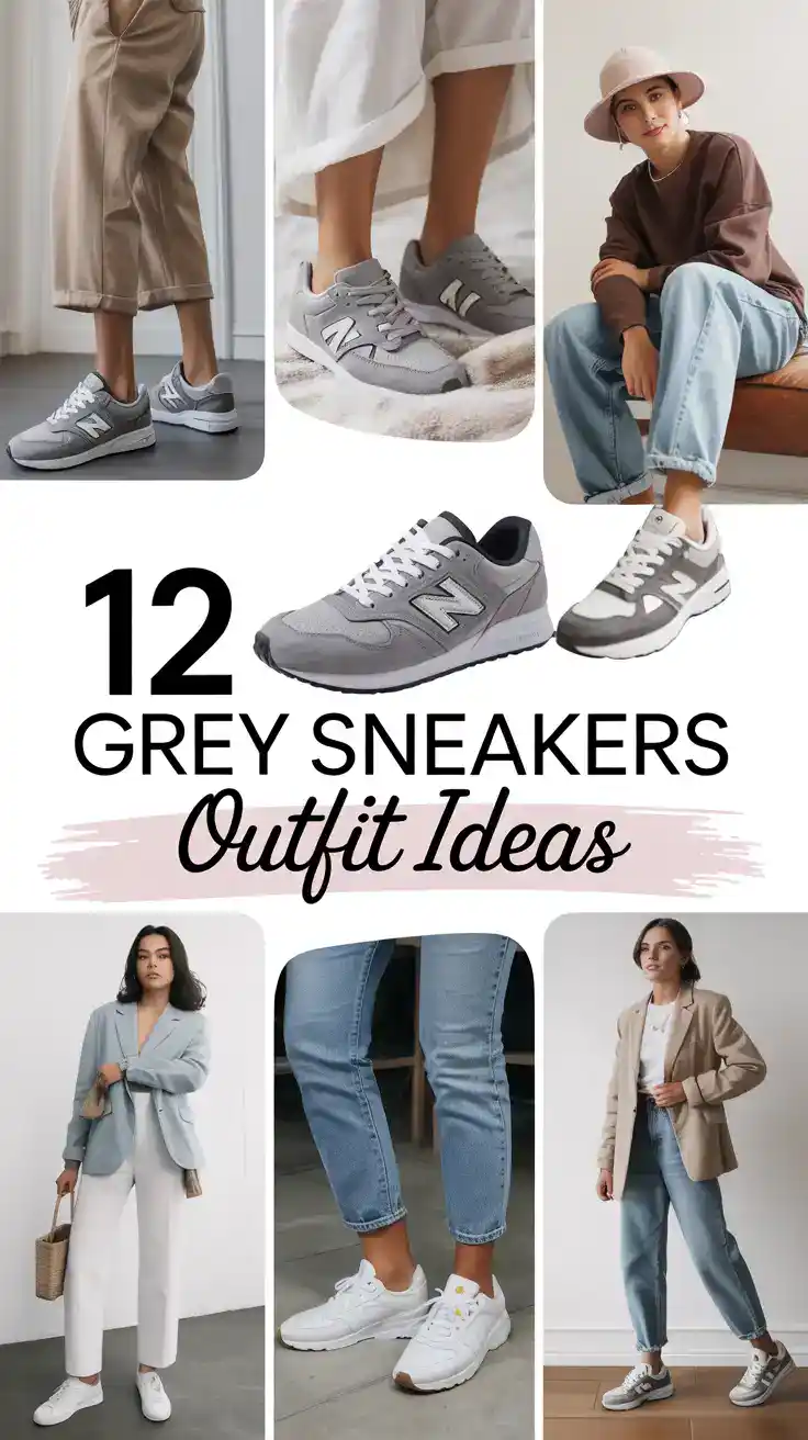 Grey Sneakers Outfit