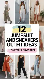 Jumpsuit and Sneakers Outfit