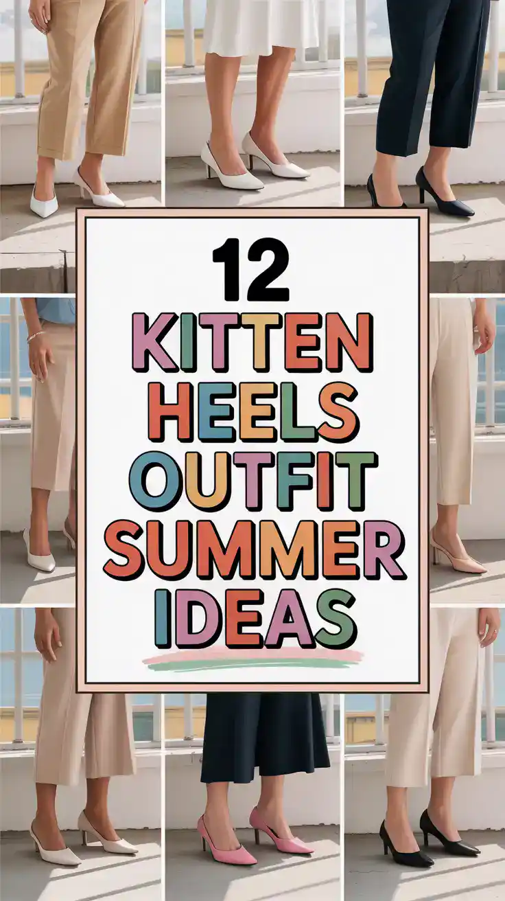 Kitten Heels Outfit Summer