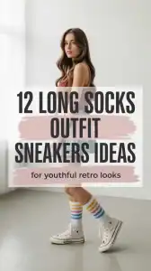 Long Socks Outfit Sneakers