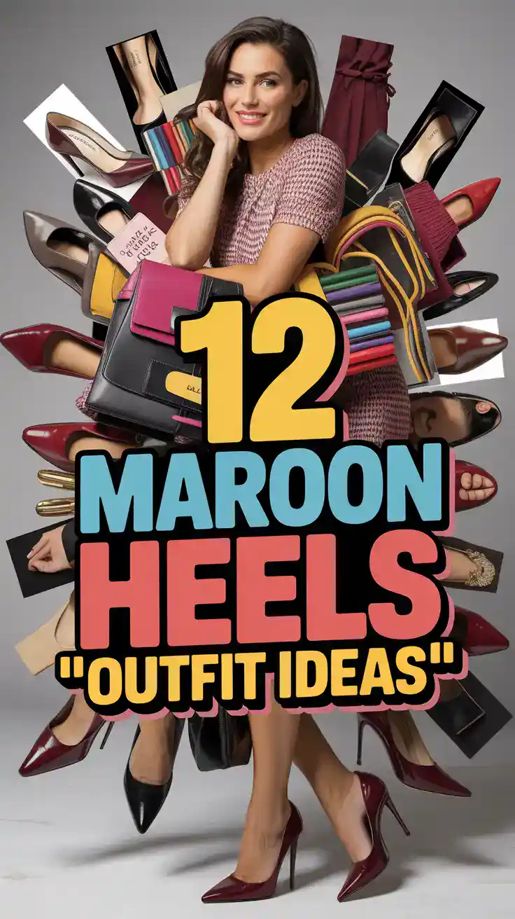 Maroon Heels Outfit