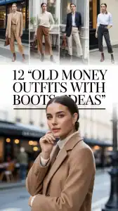 Old Money Outfits With Boots