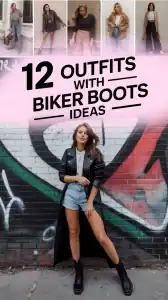 Outfits With Biker Boots