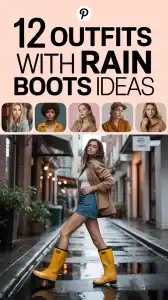 Outfits With Rain Boots