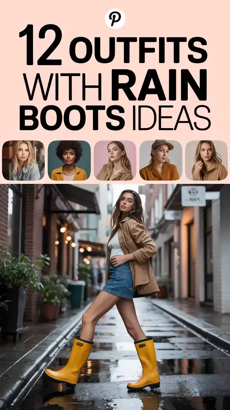 Outfits With Rain Boots