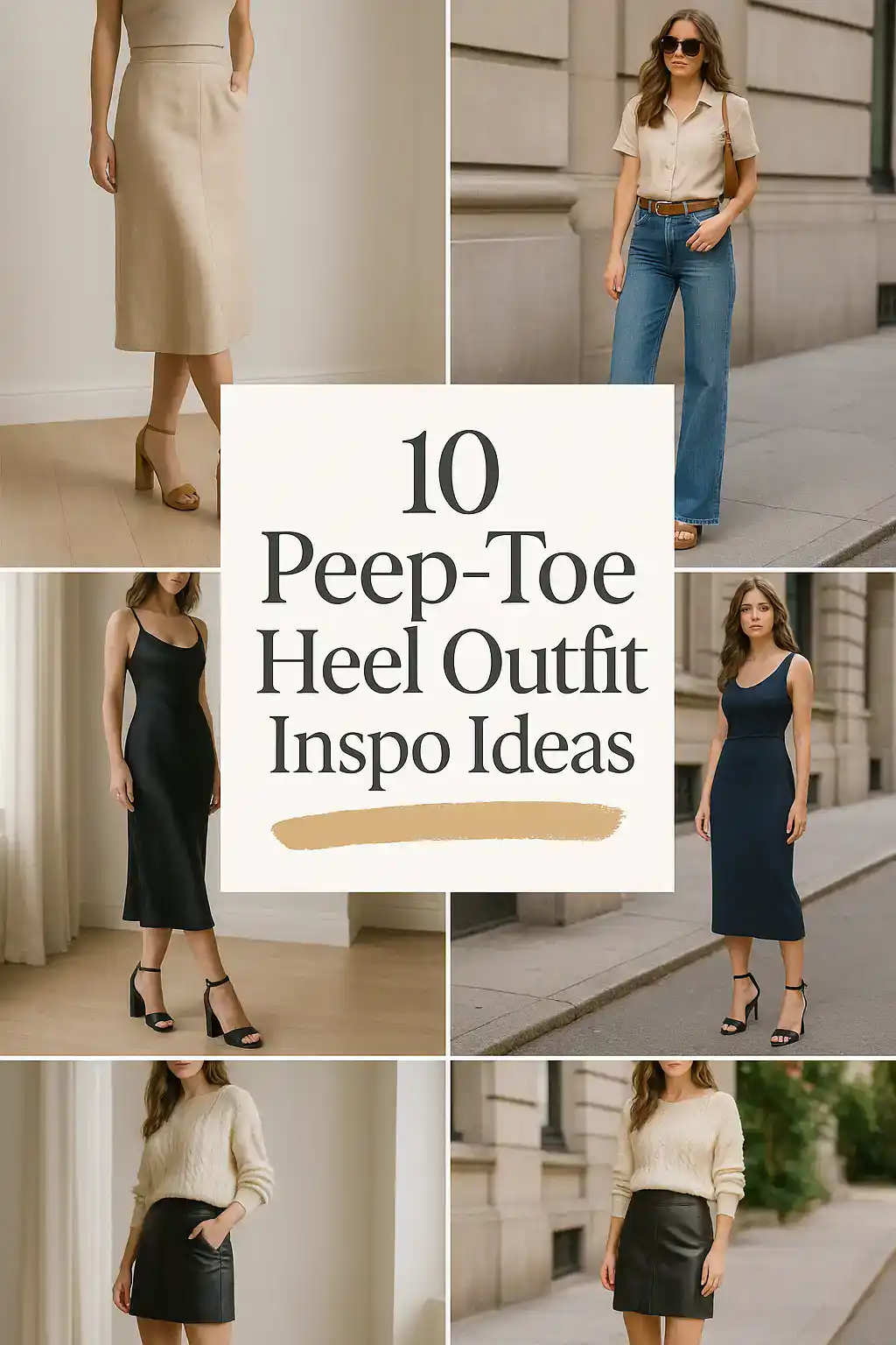 Peep-Toe Heel Outfit
