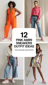 Pink Amiri Sneakers Outfit