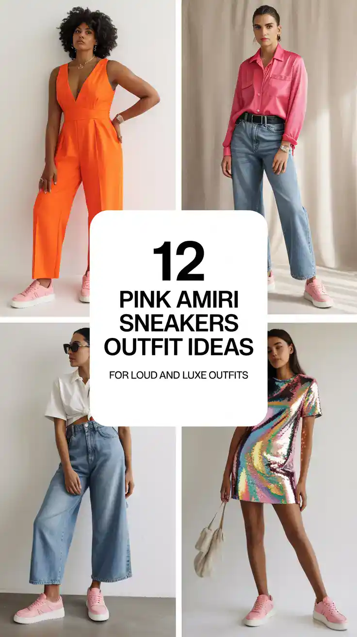 12 Pink Amiri Sneakers Outfit Ideas For Loud And Luxe Outfits T4W