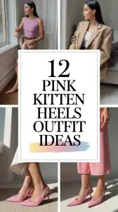 Pink Kitten Heels Outfit