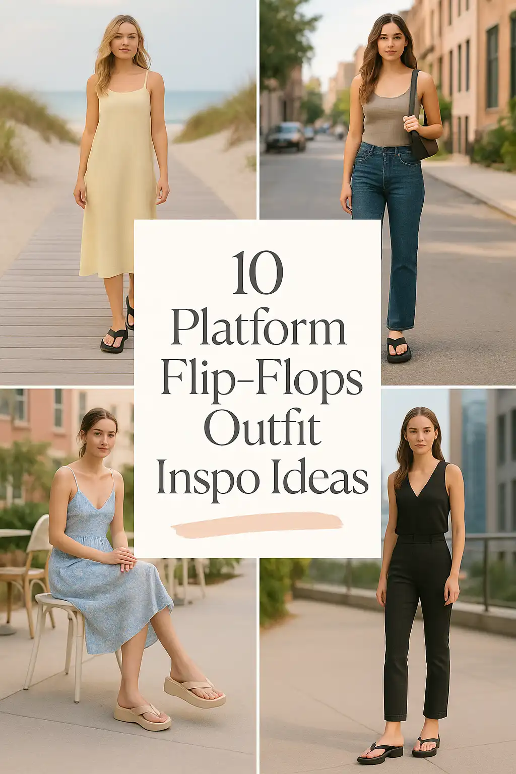 Platform Flip-Flops Outfit