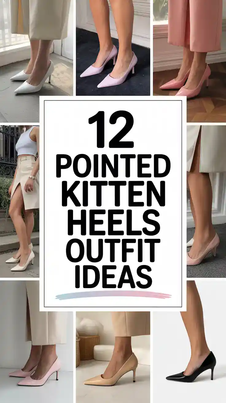 Pointed Kitten Heels Outfit