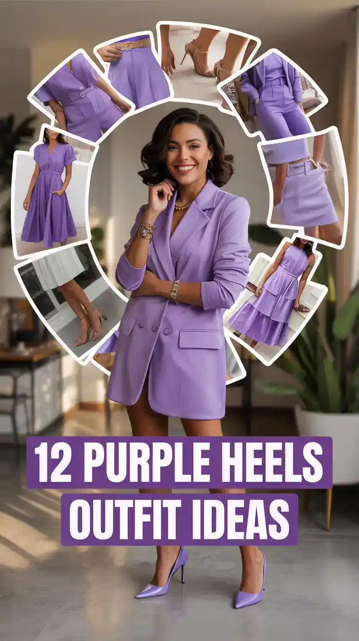 Purple Heels Outfit