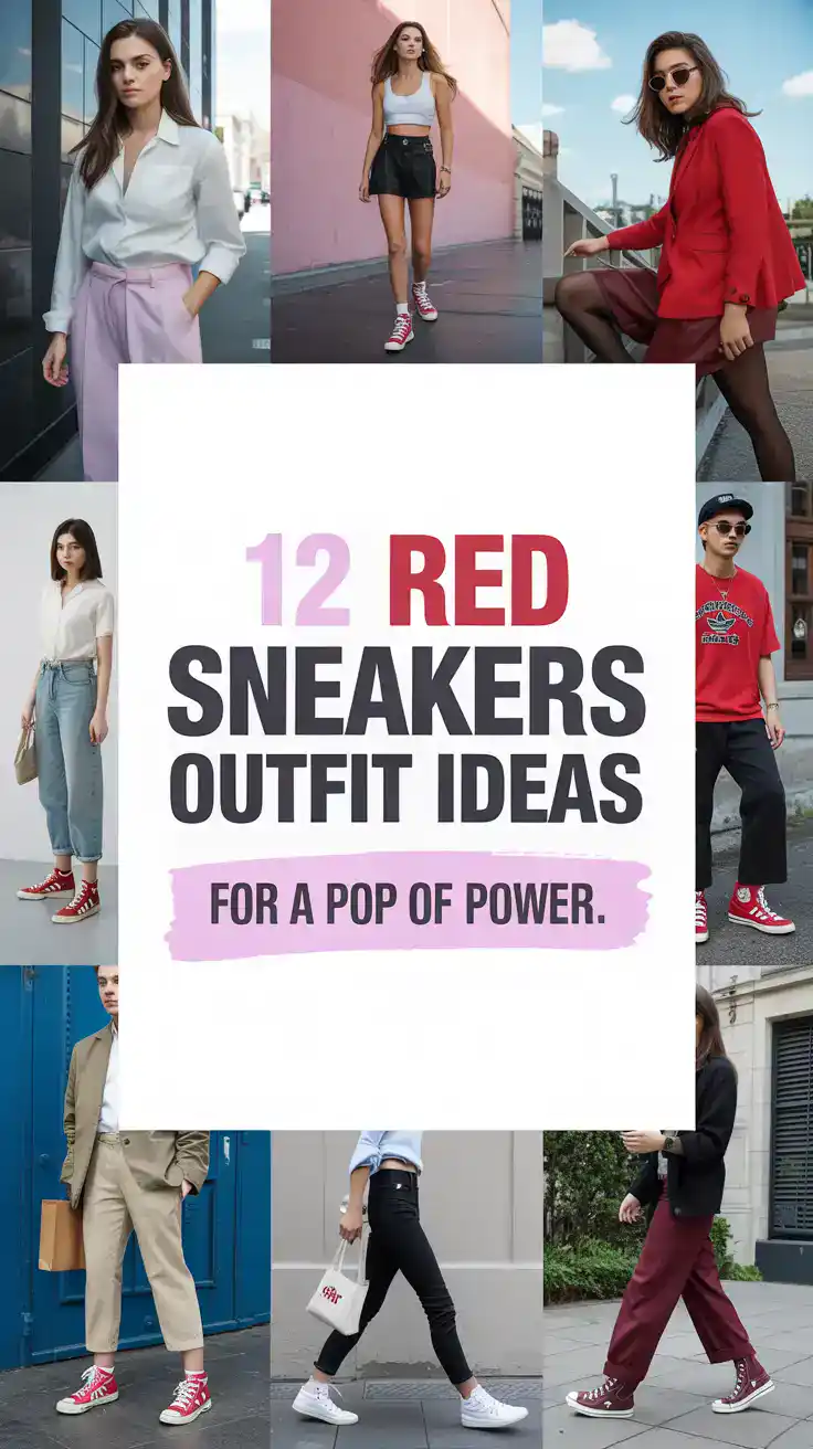 Red Sneakers Outfit