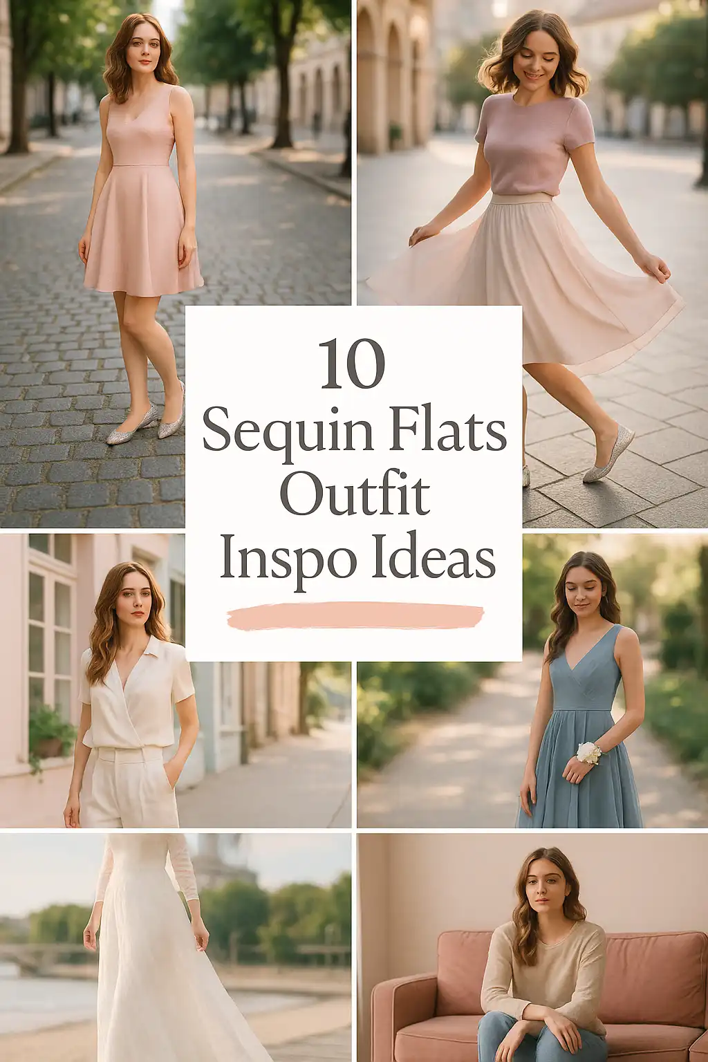 Sequin Flats Outfit