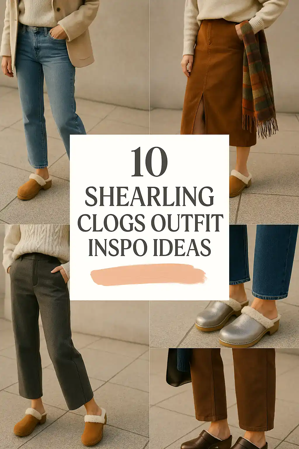 Shearling Clog Outfit