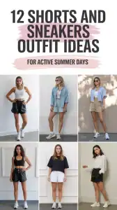 Shorts and Sneakers Outfit