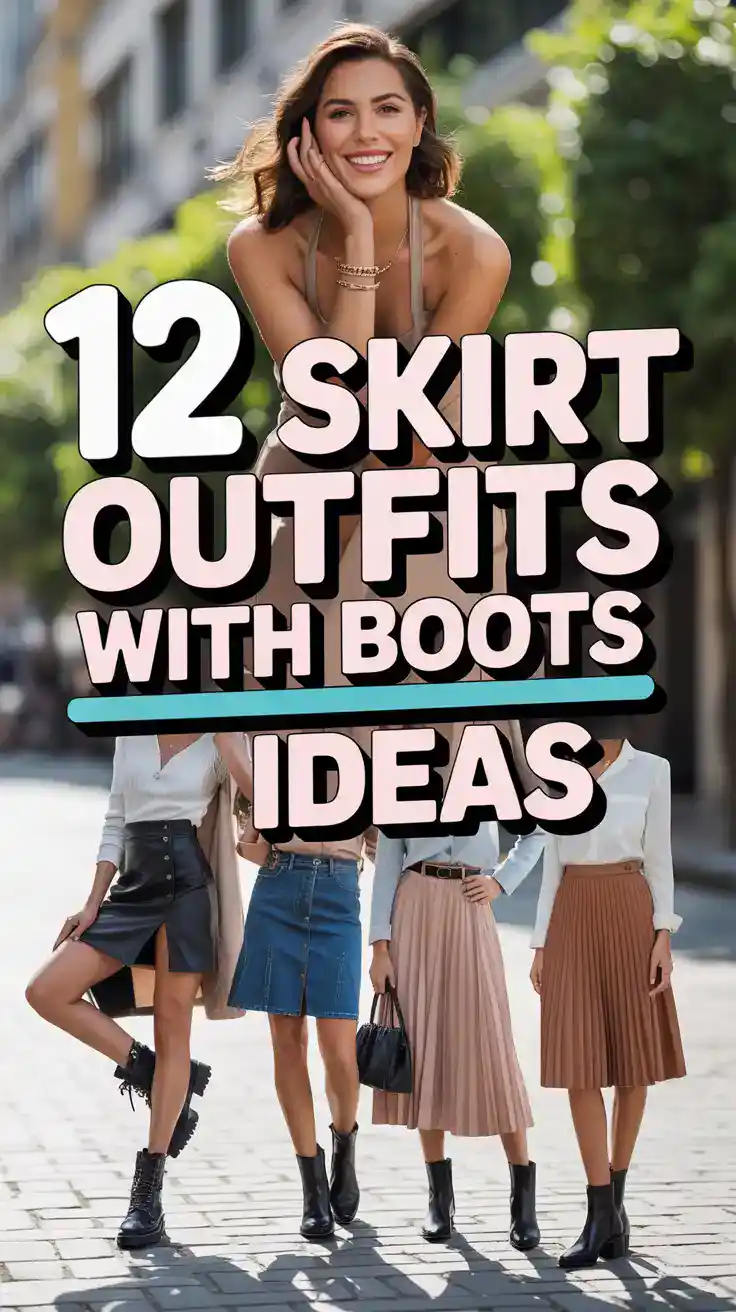 Skirt Outfits With Boots