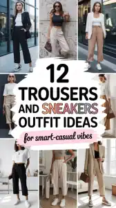 Trousers and Sneakers Outfit