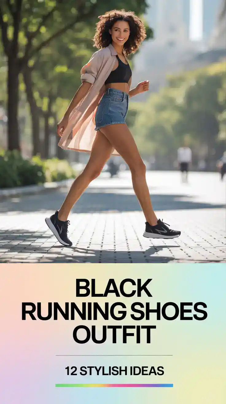 Black Running Shoes Outfit